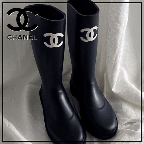 chanel rain boots clear|chanel rain boots 2022.